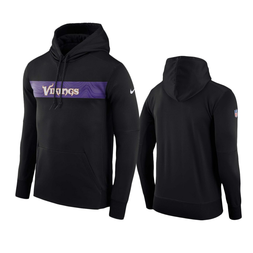 black team sideline pullover hoodie