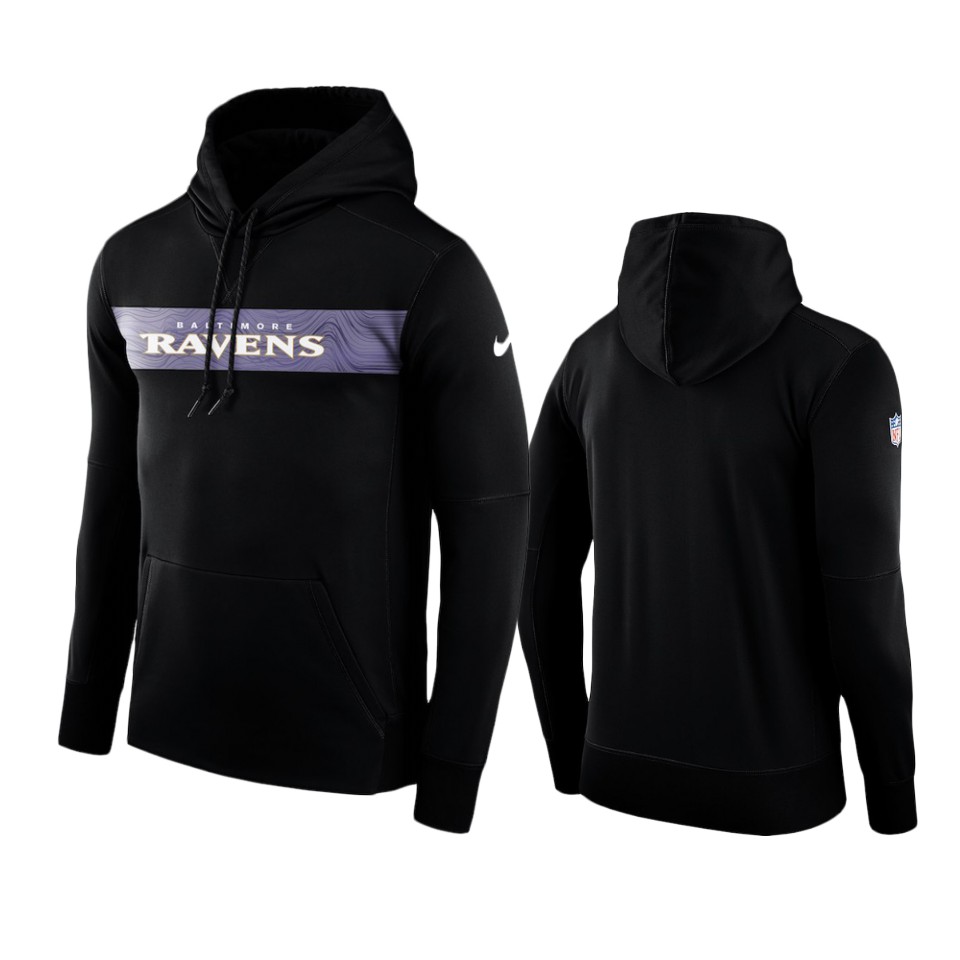 black team sideline pullover hoodie