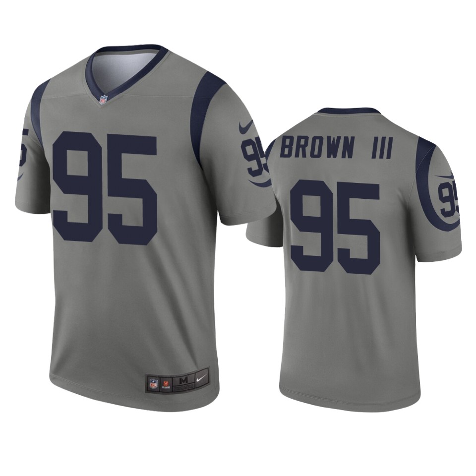 bobby brown iii rams gray inverted legend jersey
