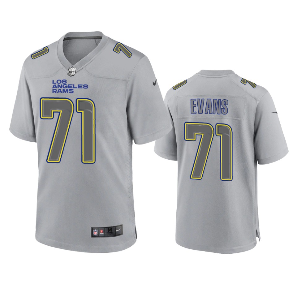 bobby evans rams gray atmosphere fashion game jersey