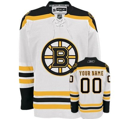 boston bruins road customized hockey jersey