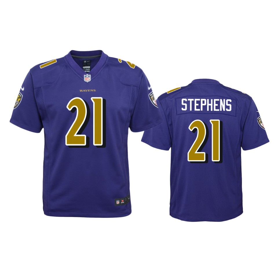 brandon stephens ravens purple color rush game jersey