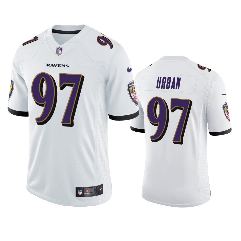 brent urban ravens jersey white vapor limited
