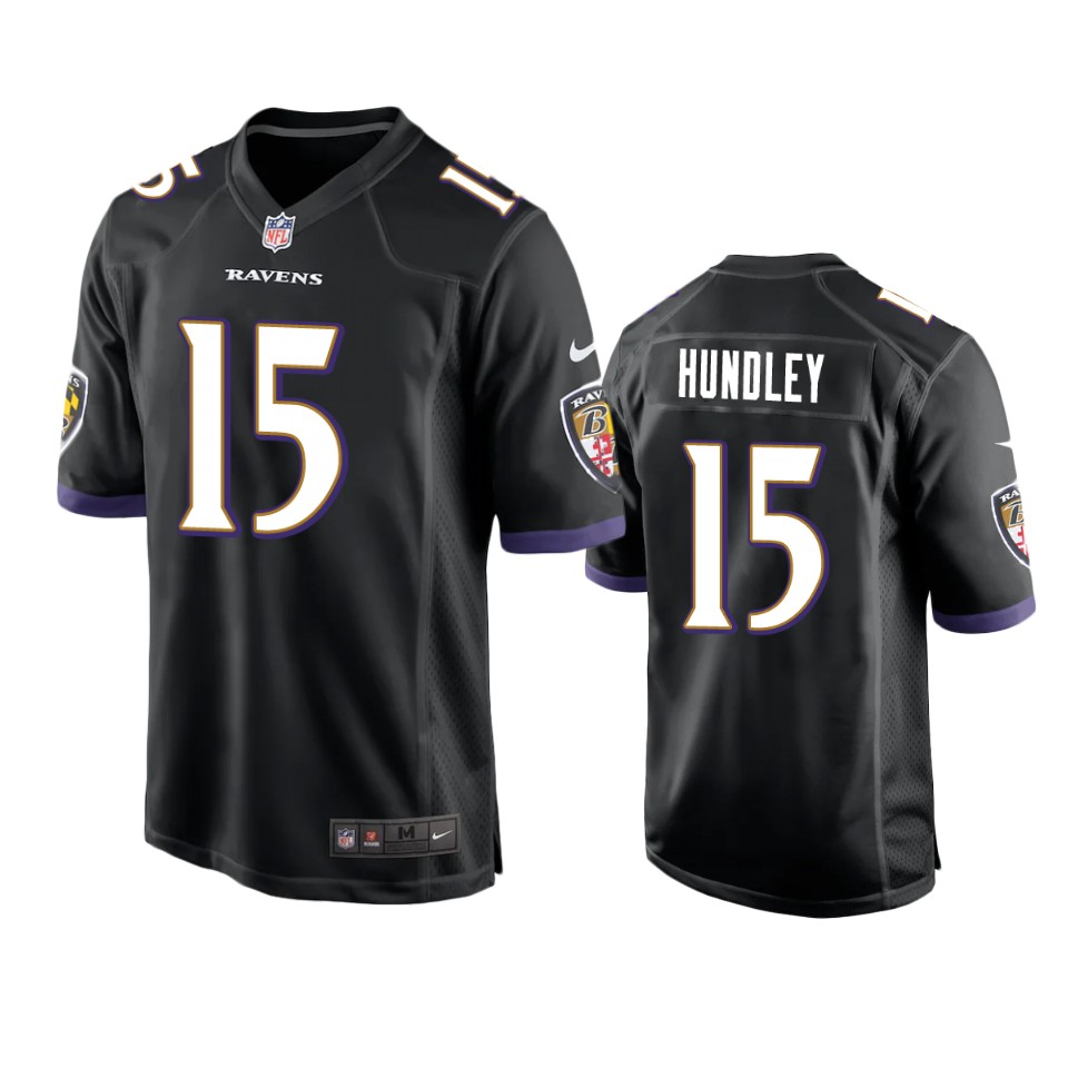brett hundley ravens black game jersey