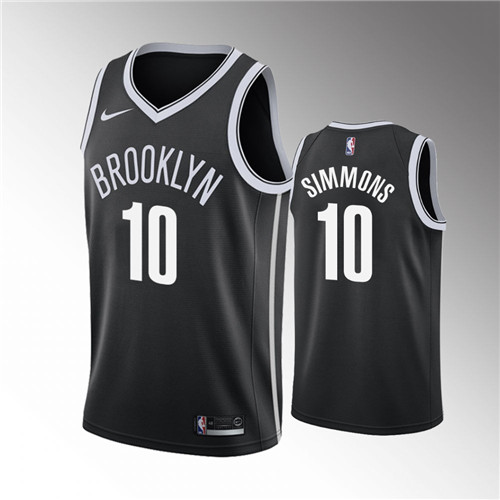 Brooklyn Nets Ben Simmons Icon Edition 2022 Trade Black stitched Jersey #10