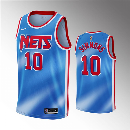 Brooklyn Nets Ben Simmons 2022 Classic Edition Diamond Badge Blue stitched Jersey #10