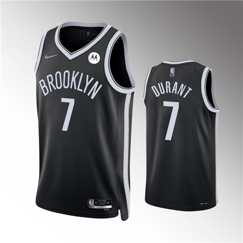 Brooklyn Nets Kevin Durant 2021-22 75th Anniversary Diamond Icon Black stitched Jersey #7