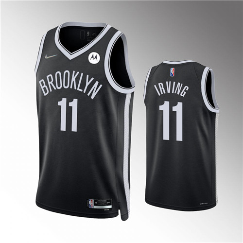 Brooklyn Nets Kyrie Irving 2021-22 75th Anniversary Diamond Icon Black stitched Jersey #11