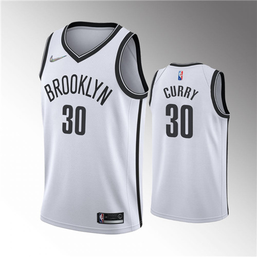 Brooklyn Nets Seth Curry Association Edition 2022 Trade White stitched Jersey #30