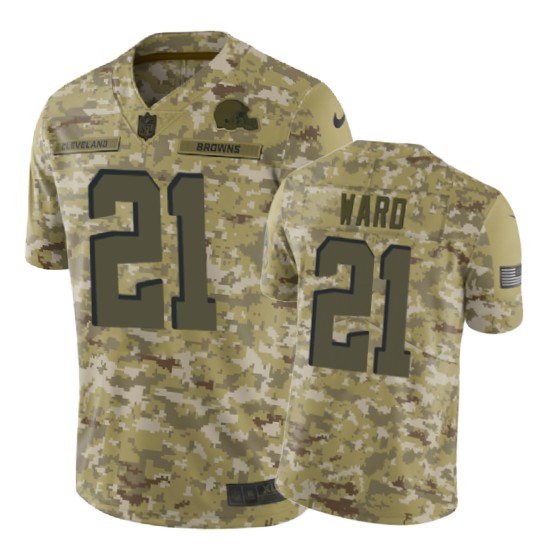 browns 21 denzel ward 2018 salute to service jersey