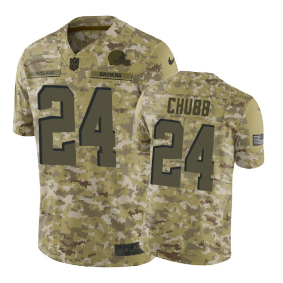 browns 24 nick chubb 2018 salute to service jersey