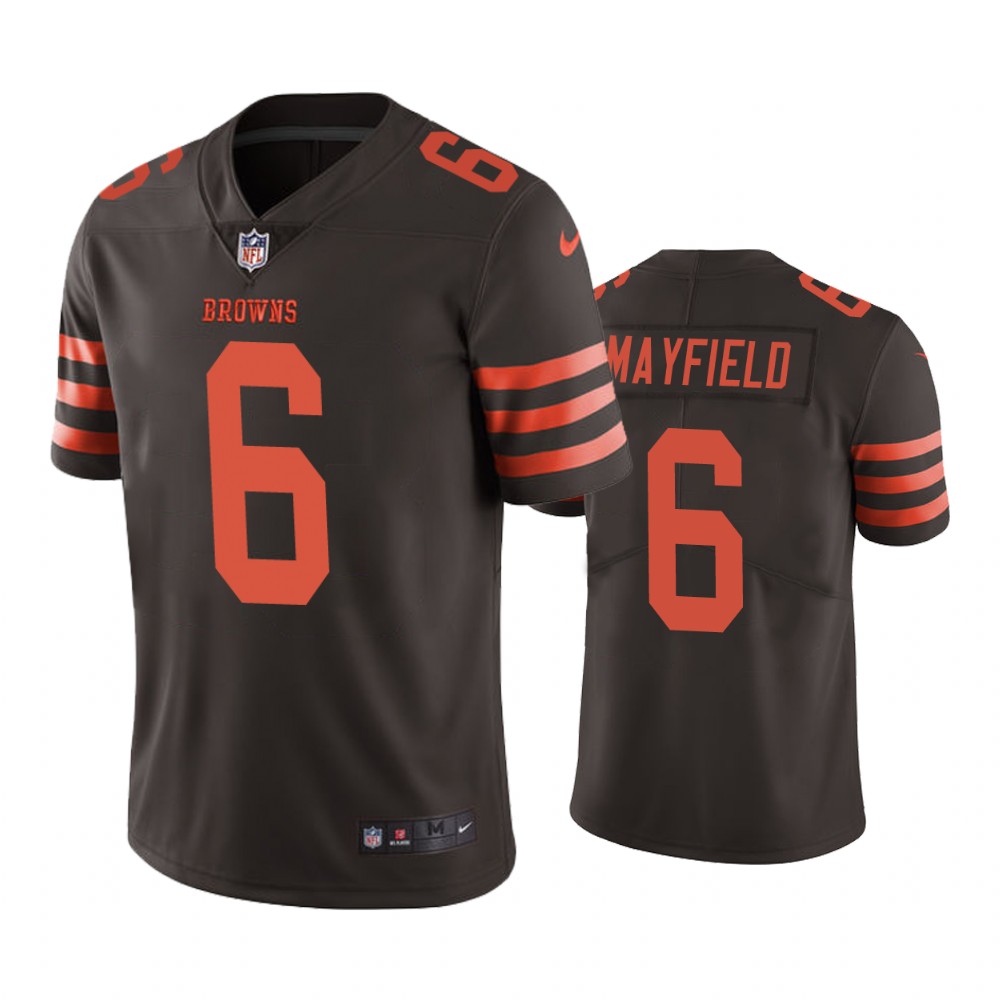 browns 6 baker mayfield browns color rush limited jersey