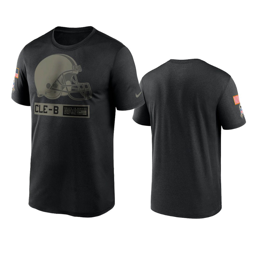 browns black 2020 salute to service team logo t shirt 0a