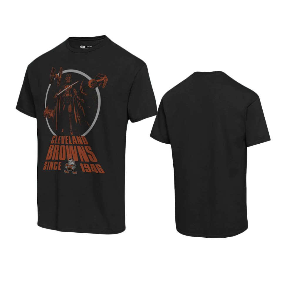 browns black disney star wars empire title crawl t shirt