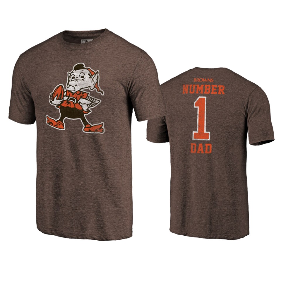 browns brown 2019 father's day greatest dad t shirt