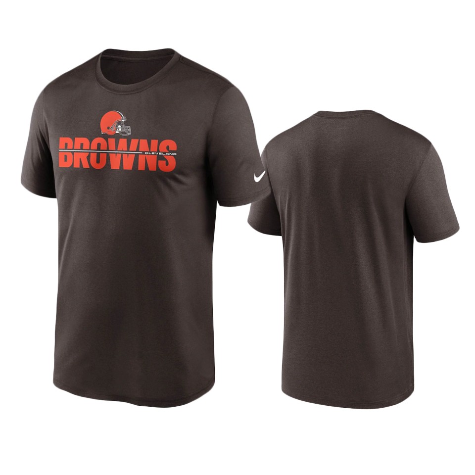 browns brown legend microtype performance t shirt