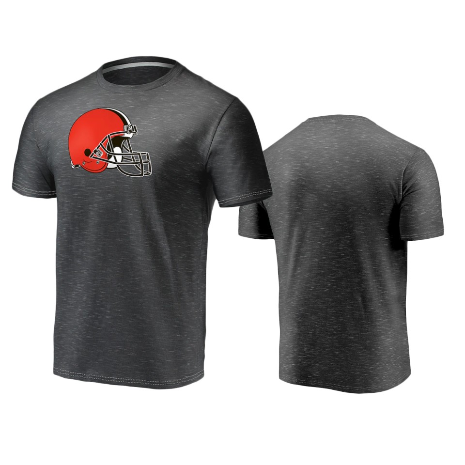 browns charcoal space dye primary logo t shirt