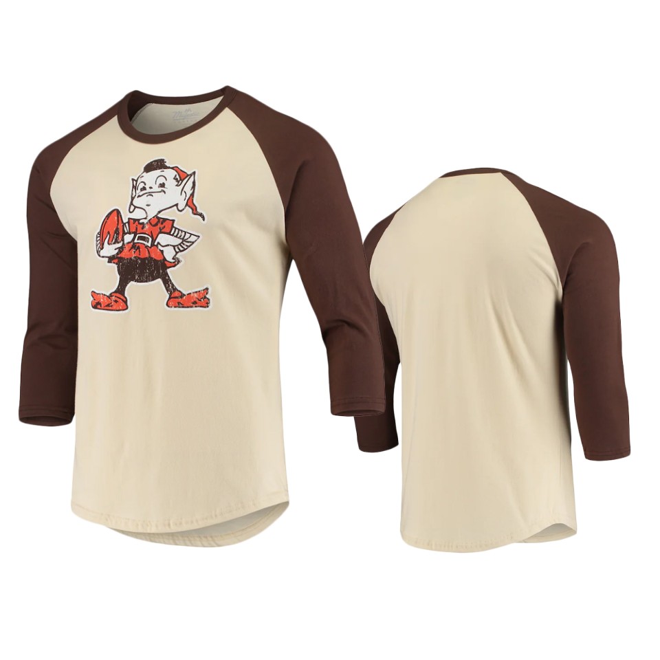 browns cream brown gridiron classics t shirt