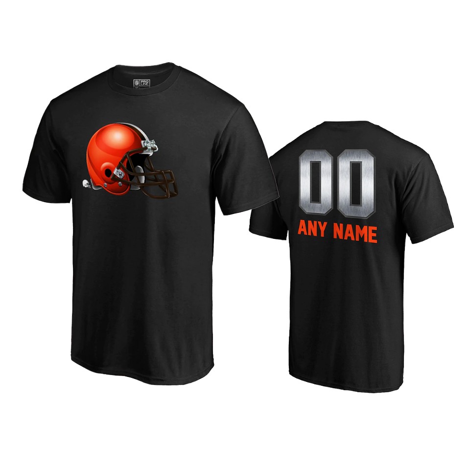 browns custom black midnight mascot logo t shirt