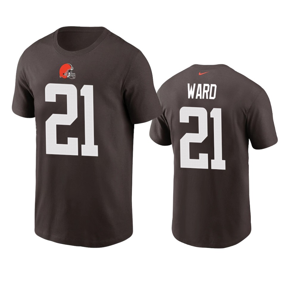 browns denzel ward brown t shirt