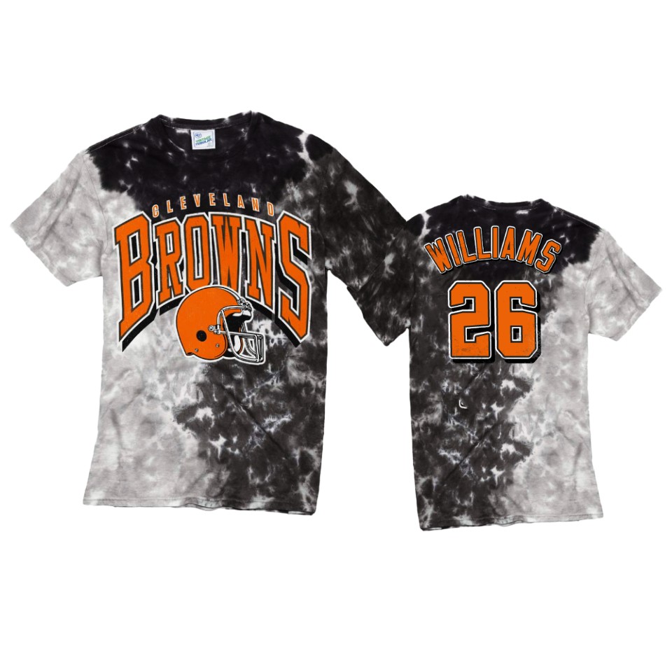 browns greedy williams black tri dye t shirt