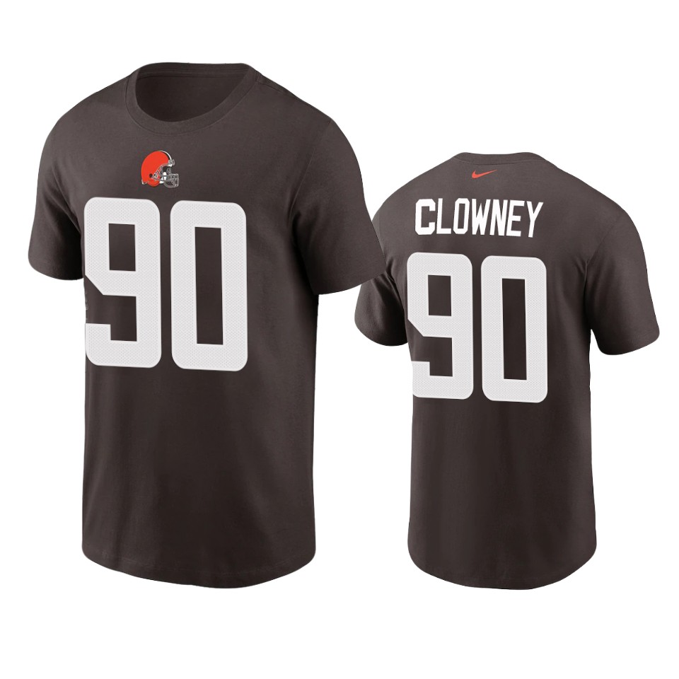 browns jadeveon clowney brown t shirt