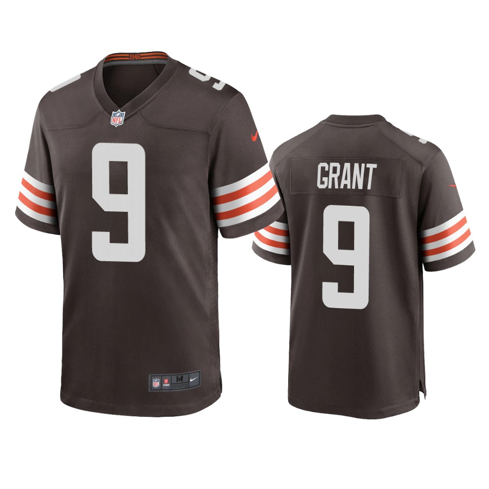 browns jakeem grant game brown jersey