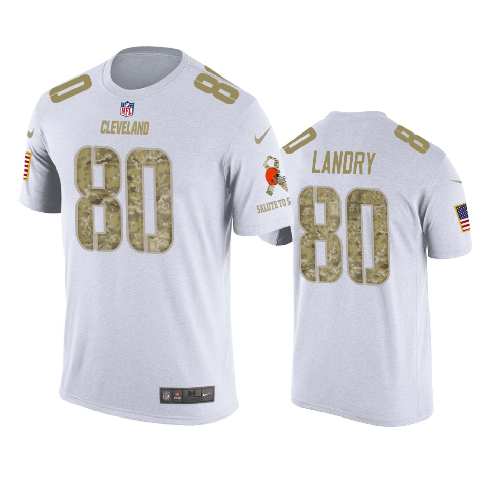 browns jarvis landry white salute to service t shirt