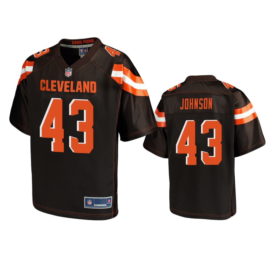 browns john johnson brown pro line jersey