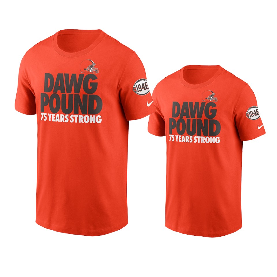 browns jordan elliott orange 1946 collection t shirt