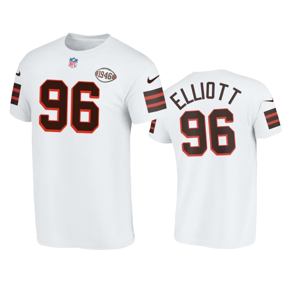 browns jordan elliott white 1946 collection t shirt