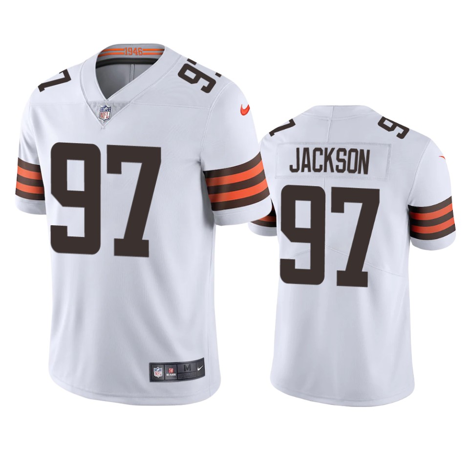 browns malik jackson white vapor jersey