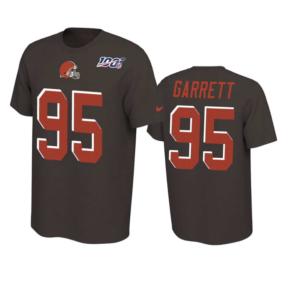 browns myles garrett brown player pride 100th season tee 0a