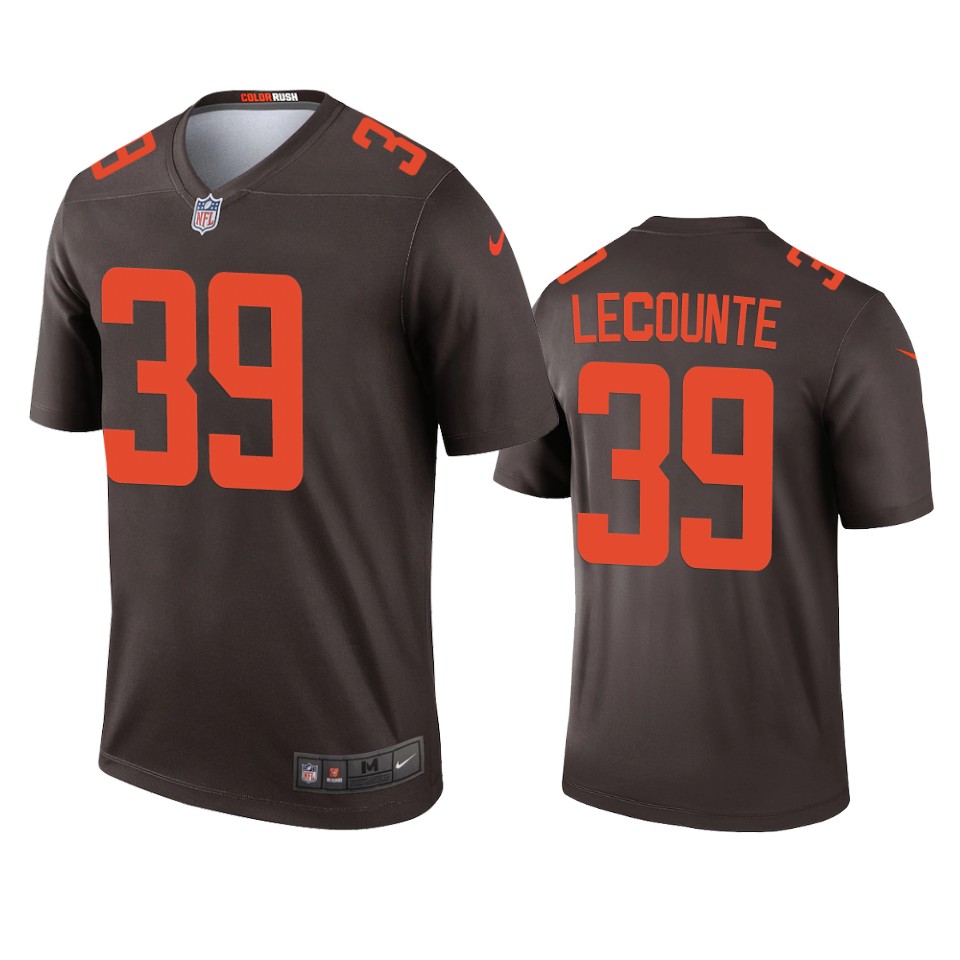 browns richard lecounte brown alternate legend jersey