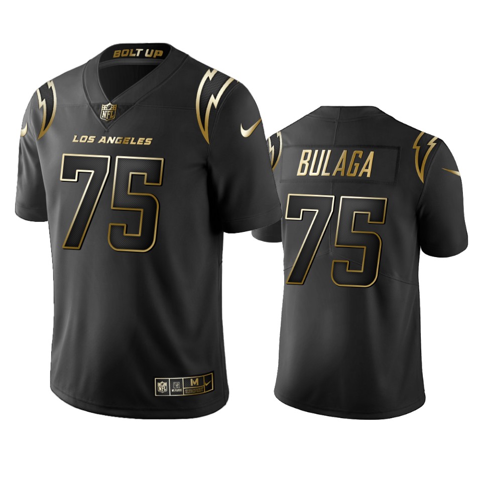 bryan bulaga chargers black golden limited jersey
