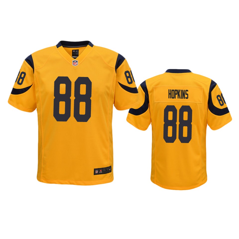 brycen hopkins rams gold color rush game jersey