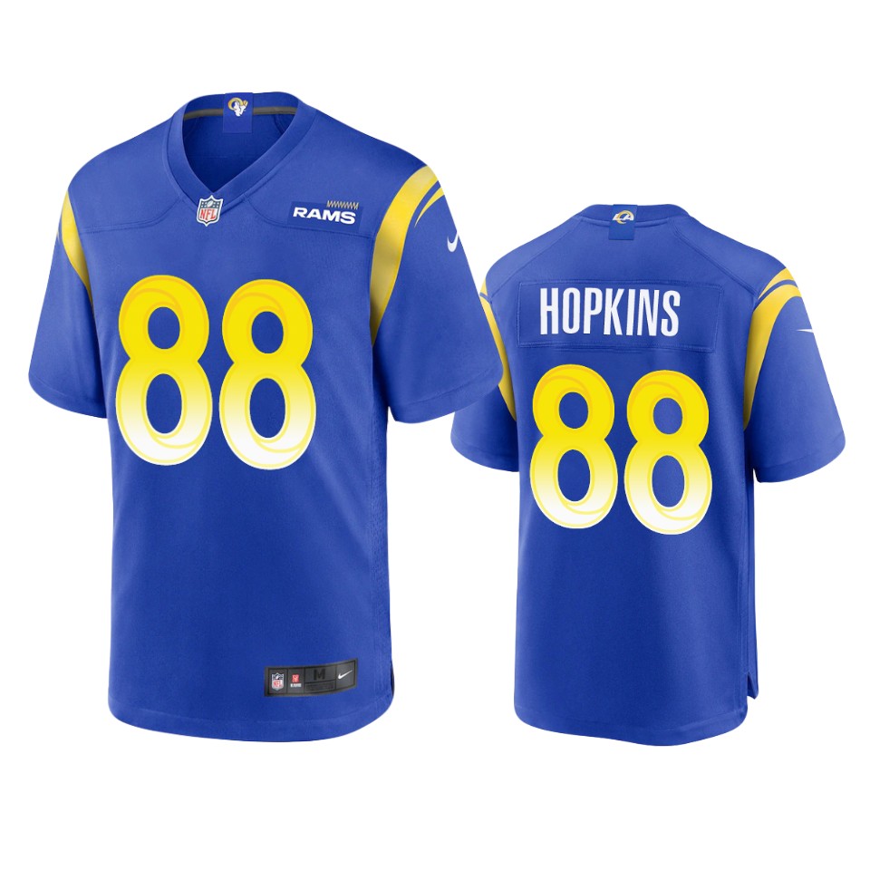 brycen hopkins rams royal game jersey