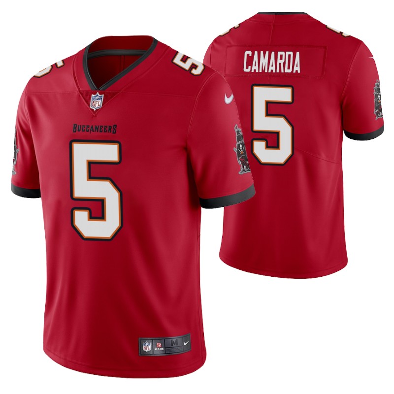 buccaneers-2022-nfl-draft-jake-camarda-vapor-limited-jersey-red-men