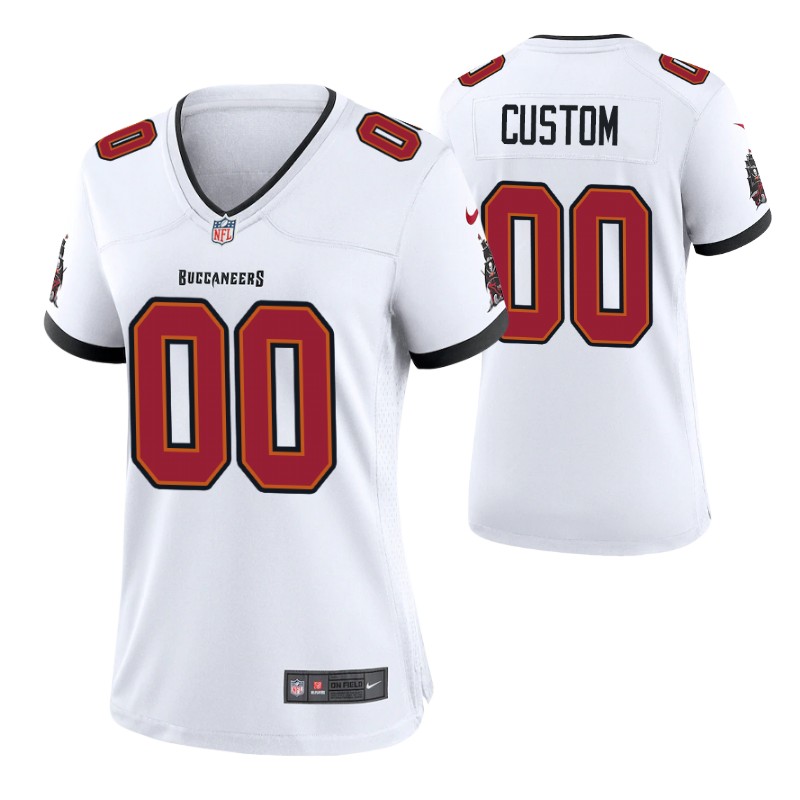 buccaneers-custom-game-women's-jersey-white