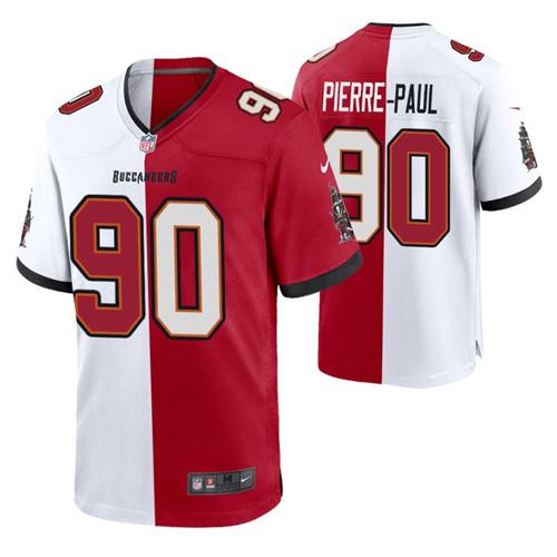 buccaneers-jason-pierre-paul-split-jersey-red-white-two-tone