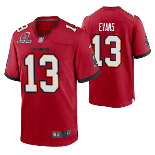 buccaneers-mike-evans-2021-nfl-playoffs-patch-jersey-red-game