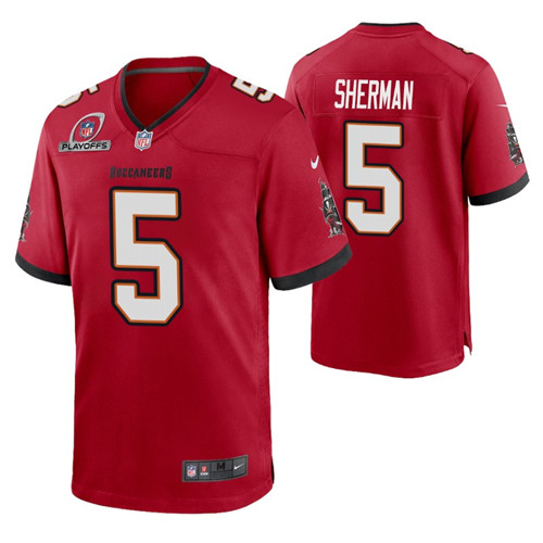 buccaneers-richard-sherman-2021-nfl-playoffs-patch-jersey-red-game