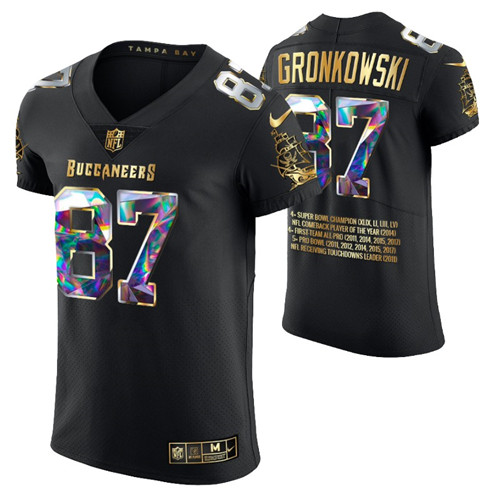 buccaneers-rob-gronkowski-career-highlights-jersey-black-diamond-edition