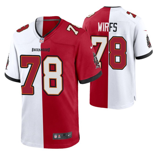 buccaneers-tristan-wirfs-split-jersey-red-white-two-tone