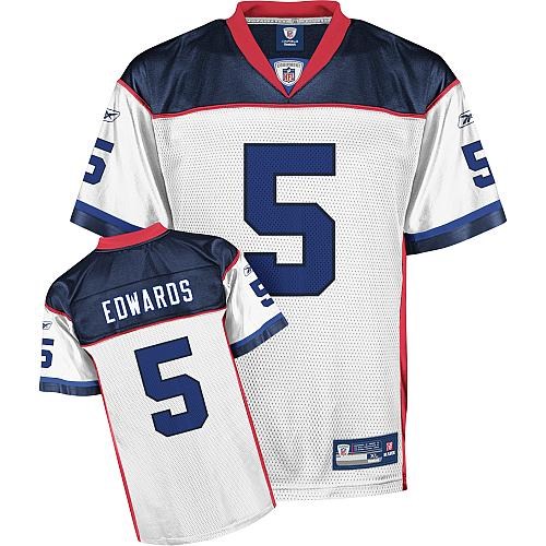 buffalo bills #5 trent edwards white jersey