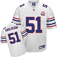 buffalo bills #51 paul posluszny afl 50th white