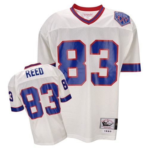 buffalo bills #83 andre reed throwback white jersey