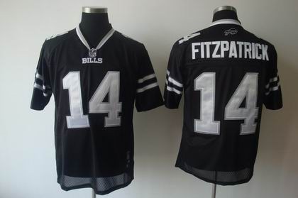 buffalo bills 14 fitzpatrick full black jerseys