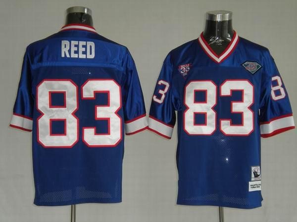 buffalo bills 1990 83 andre reed blue throwback jerseys