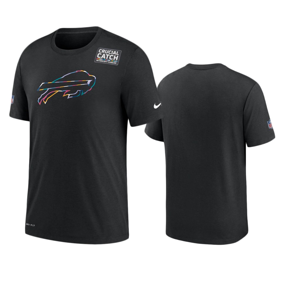 buffalo bills black crucial catch sideline t shirt
